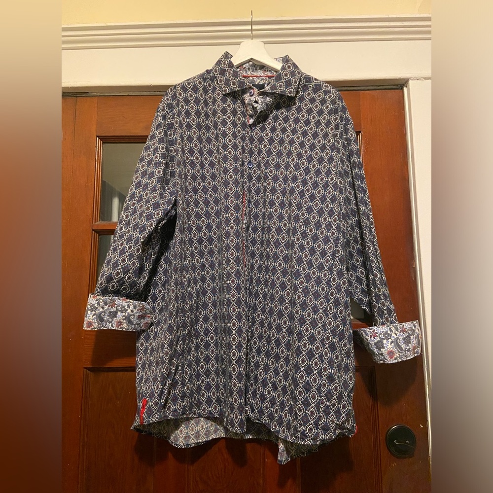 Daniel Hechter sport shirt diamond pattern